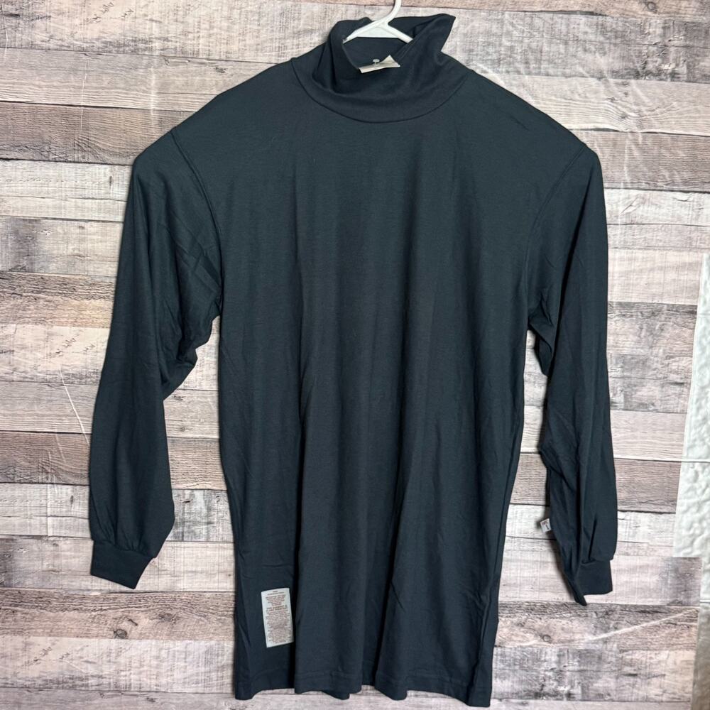 Tyndale FR Flame Resistant Turtleneck Shirt Mens Medium Black Baselayer NEW
